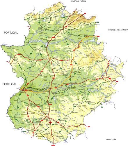 Mapa de Badajoz