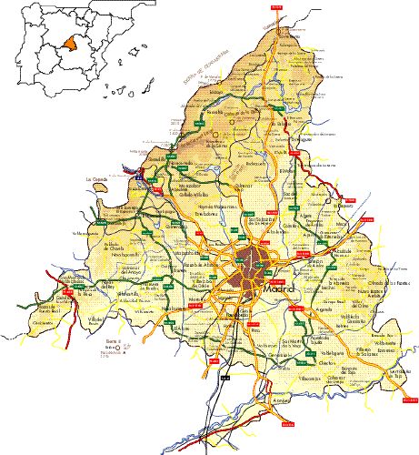 Mapa de Madrid