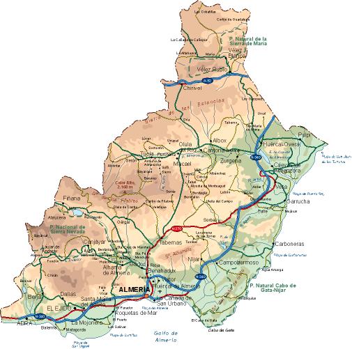 mapa de almeria